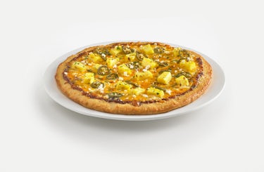 Image of bbq pineapple pizza.