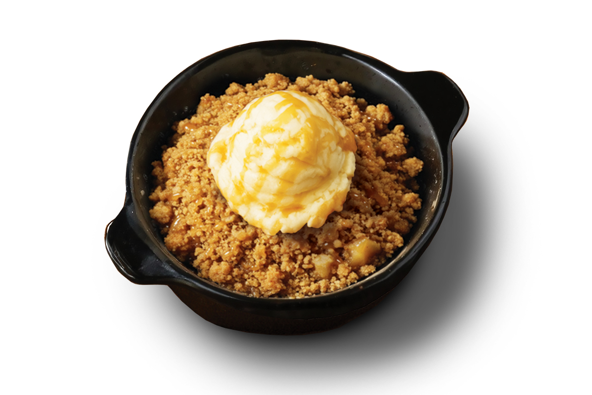 photo of apple crisp.