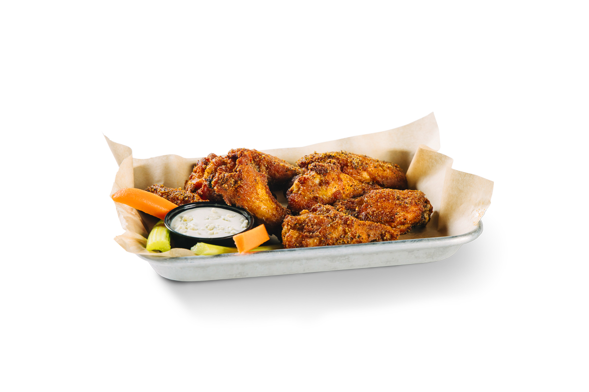 photo of lemon pepper dry rab cajun bone-in wings